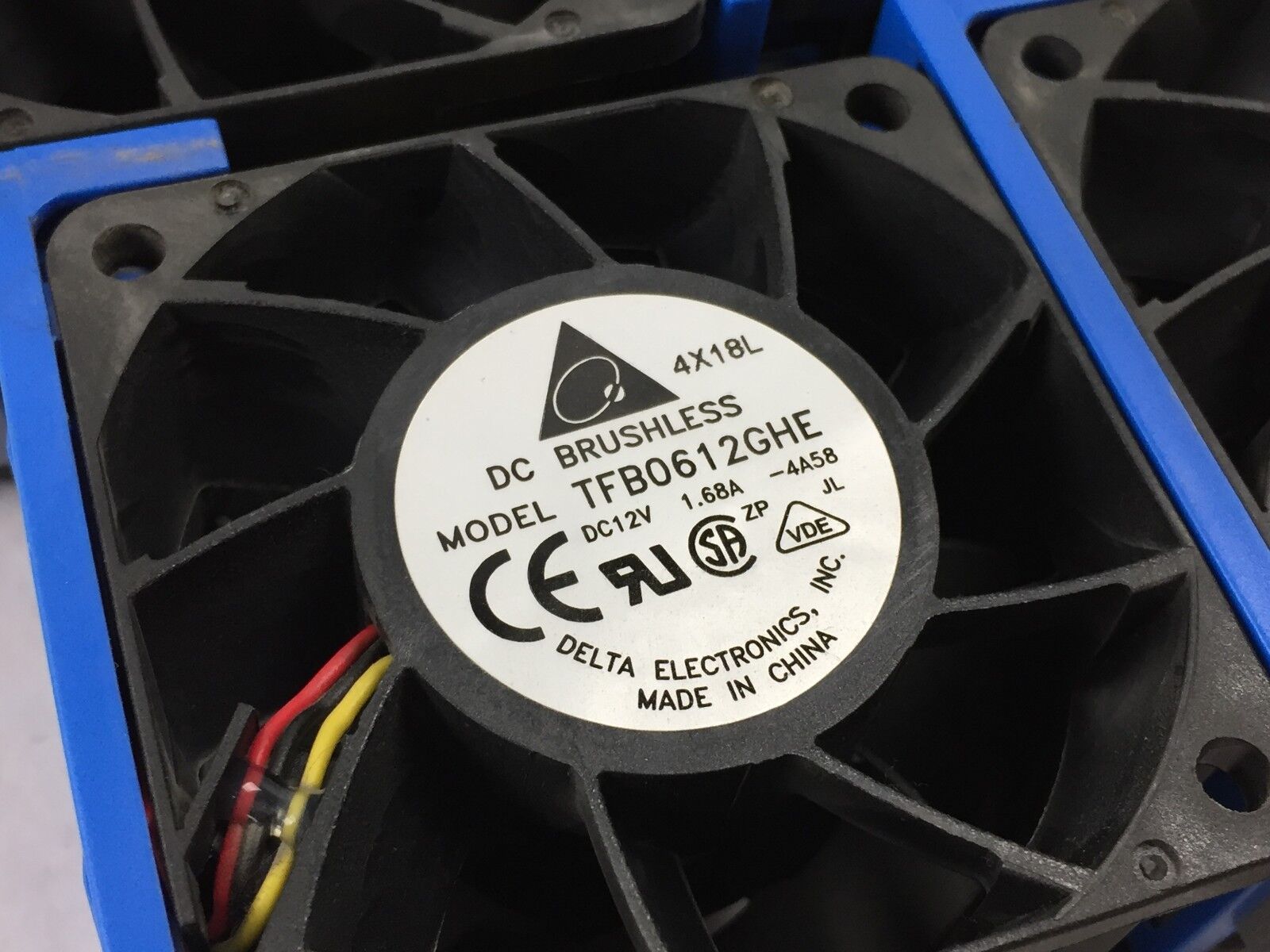 Delta TFB0612GHE 12V 1.68A DC Brushless Fan 60mm  Lot of 8