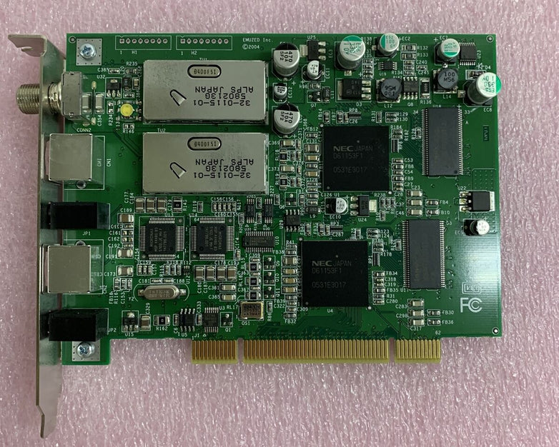 PC CN-0D6463 0D6463 Rev A00 Emuzed Rj Angel PCI Dual Tuner Interface Card