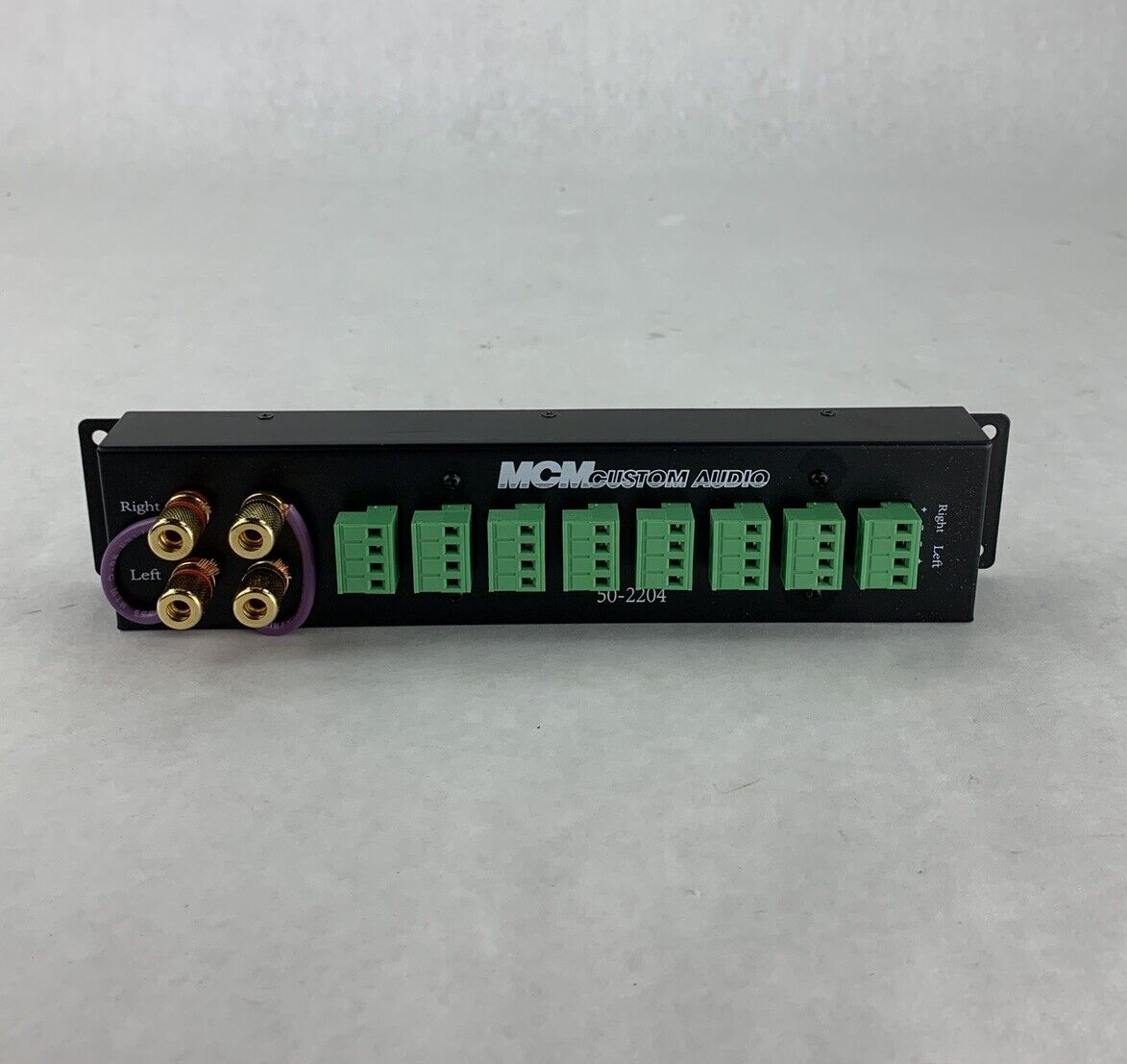 MCM Custom Audio Model 50-2204 Speaker Distribution Panel Box Opened