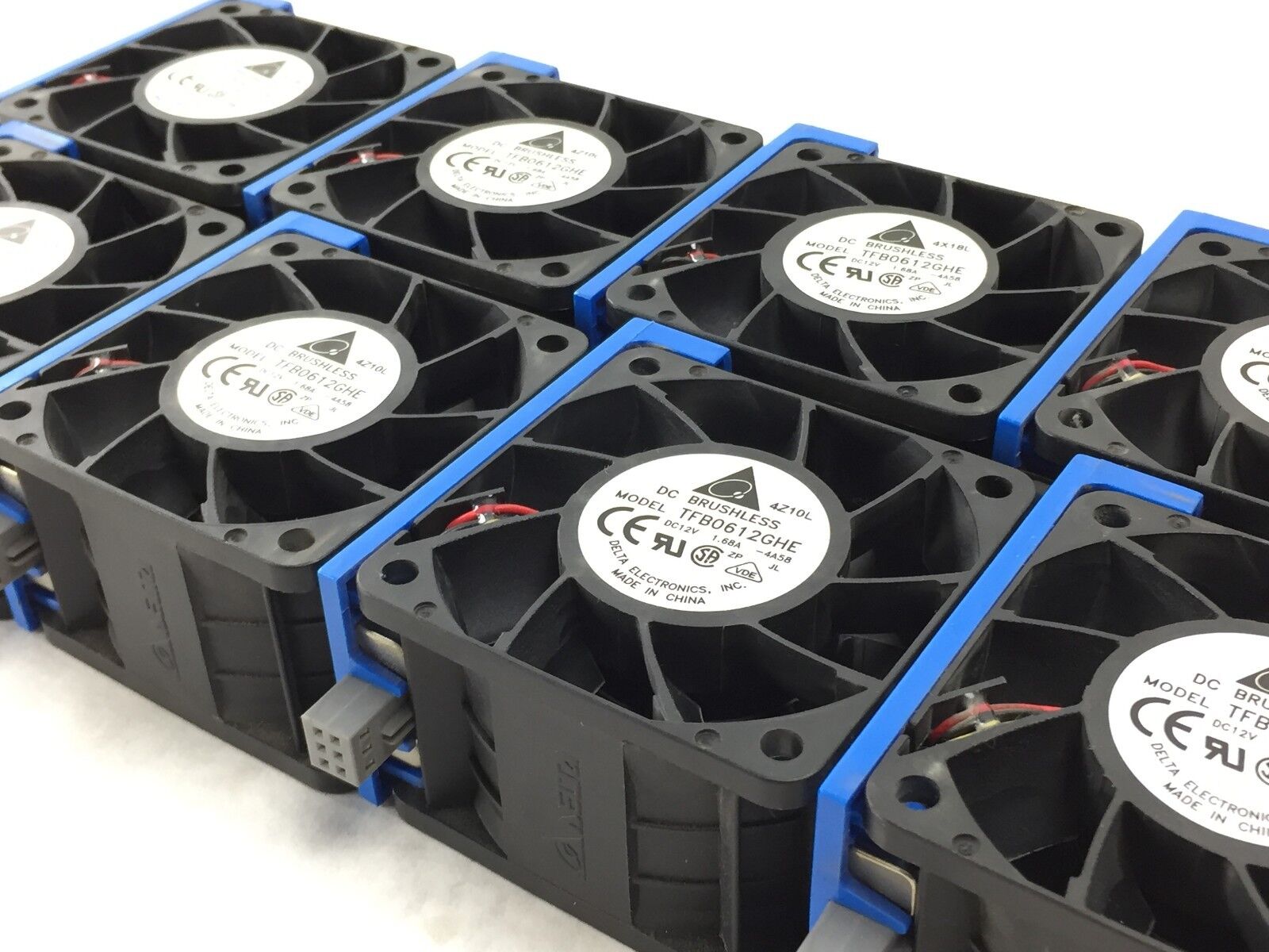 Delta TFB0612GHE 12V 1.68A DC Brushless Fan 60mm  Lot of 8