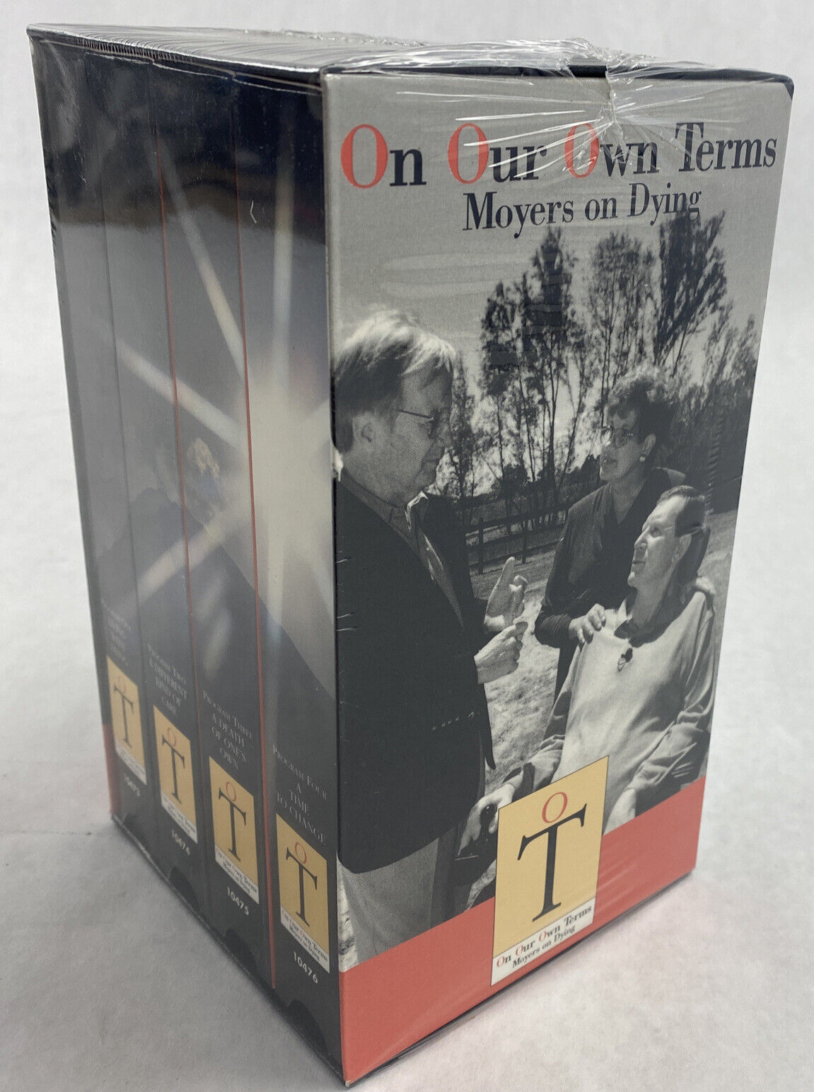 VHS On Our Own Terms Bill Moyers On Dying 2000 PBS 4 Tape 6hrs Sealed Box Set