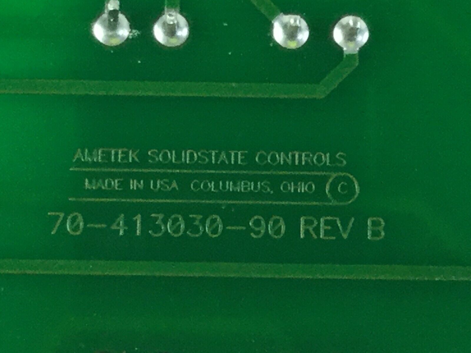 Ametek Solidstate Controls 70-413030-90 REV B Board