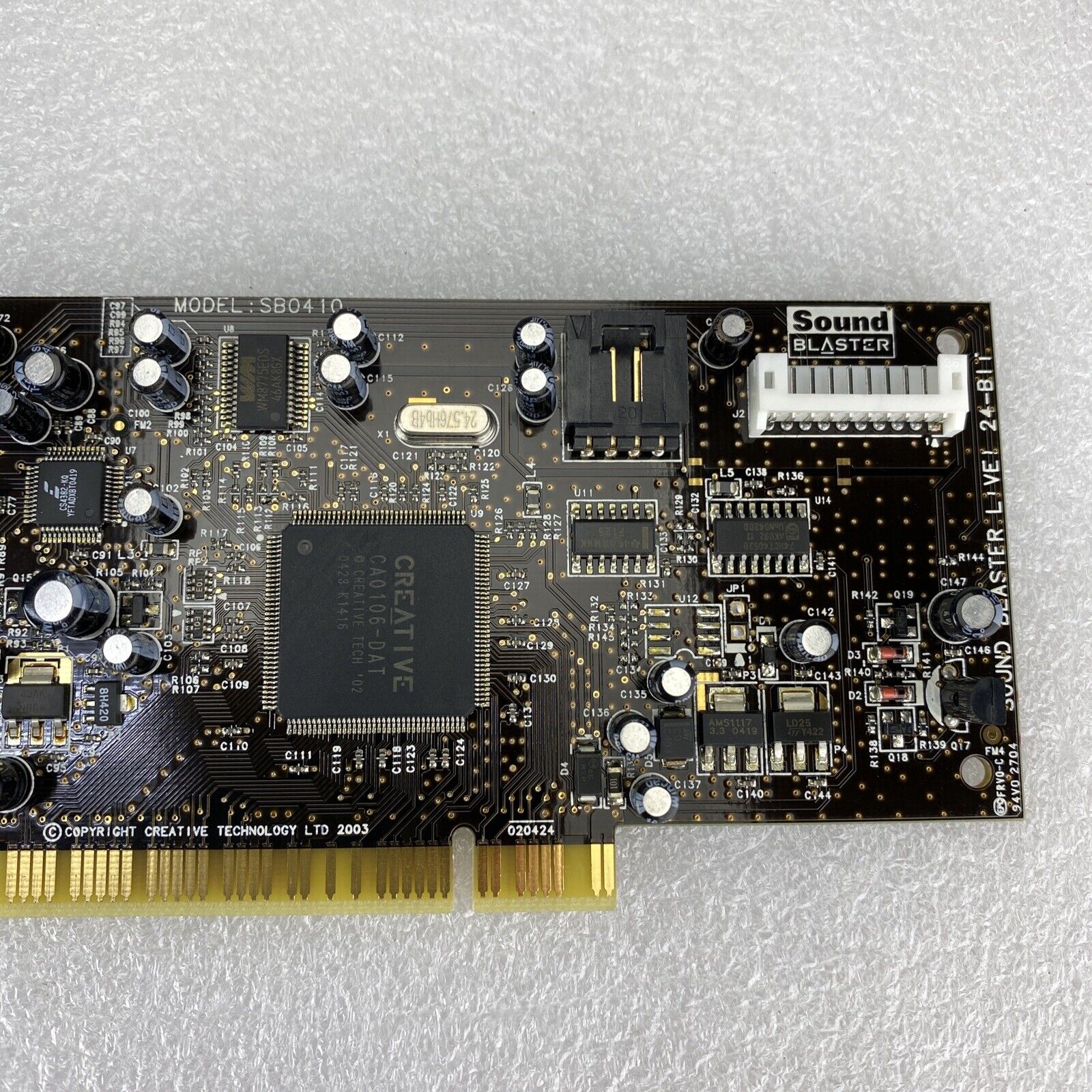 Creative Labs SB0410 Sound Blaster Live! 24-Bit PCI sound card