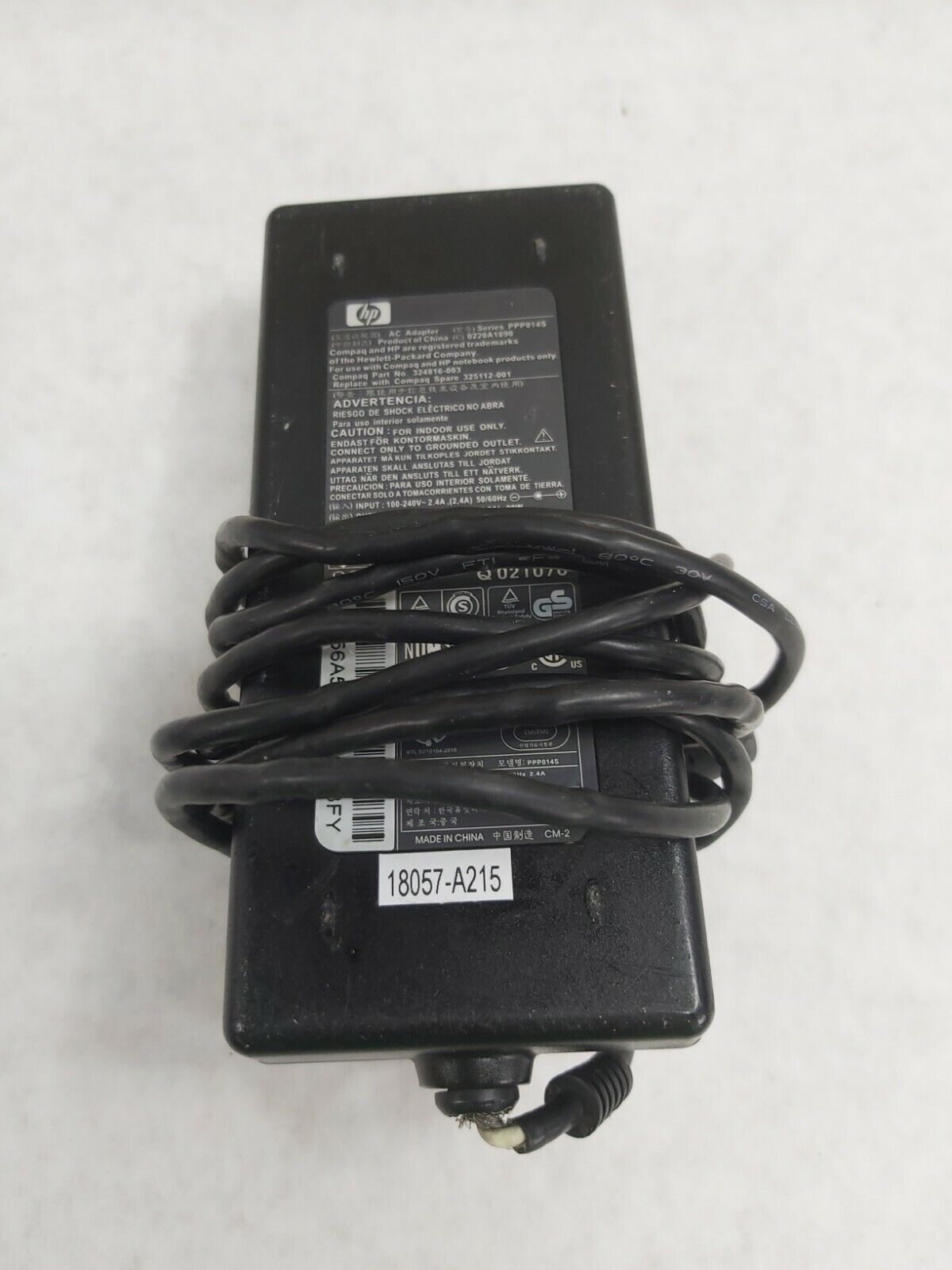 HP 324816-003/325112-001 18.5V 4.9A 90W AC Power Adapter PPP014S OEM Lot of 2