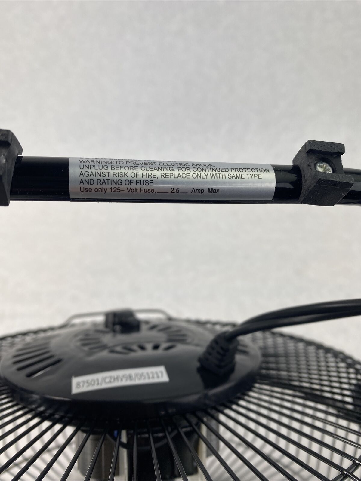 Comfort Zone CZHV9B 9" 3 Speed Portable High Velocity Air Cooling Fan FOR REPAIR