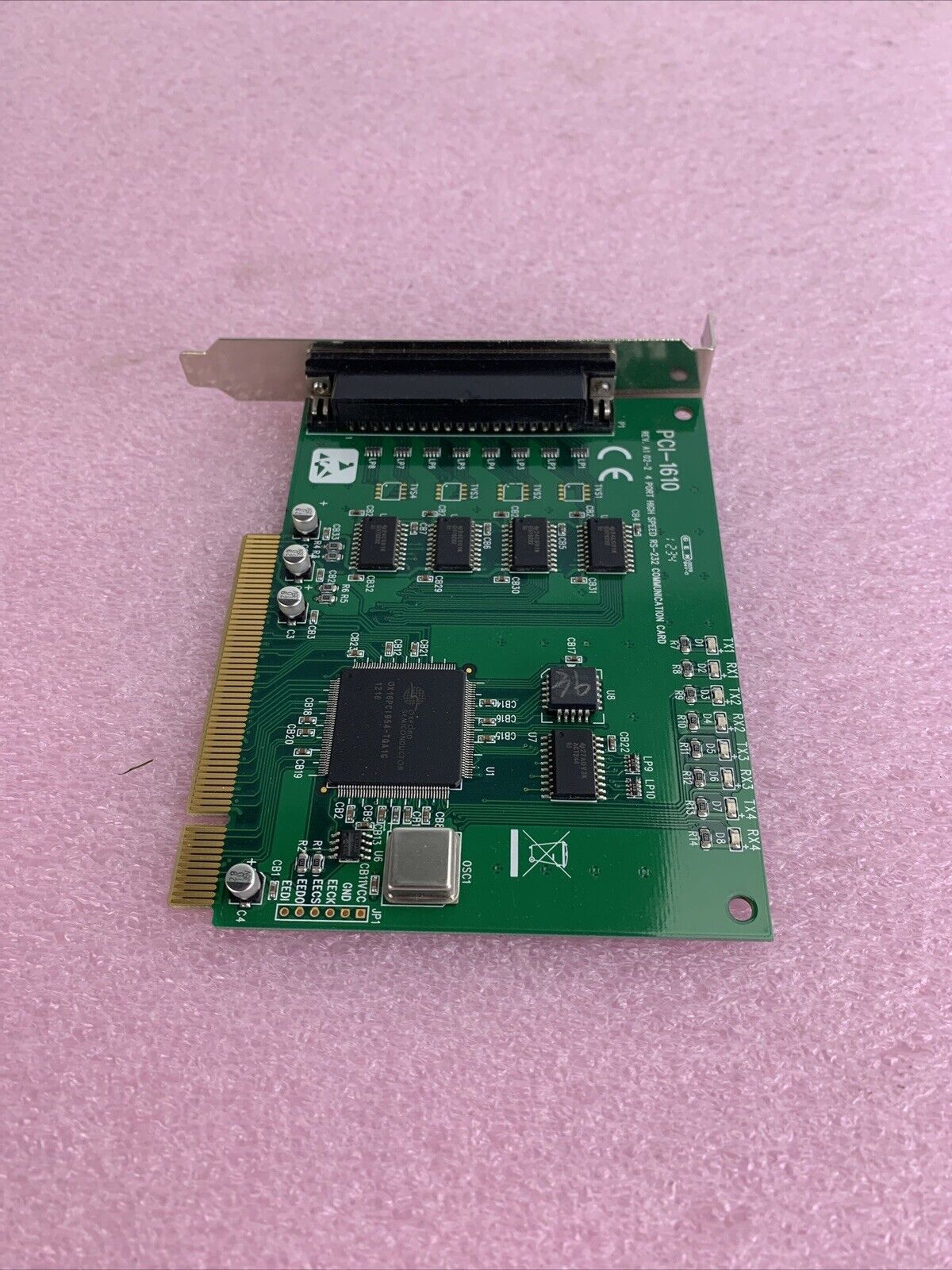 Advantech PCI-1610 REV. A1 02-2 4 PERT HIGH SPEED RS-232