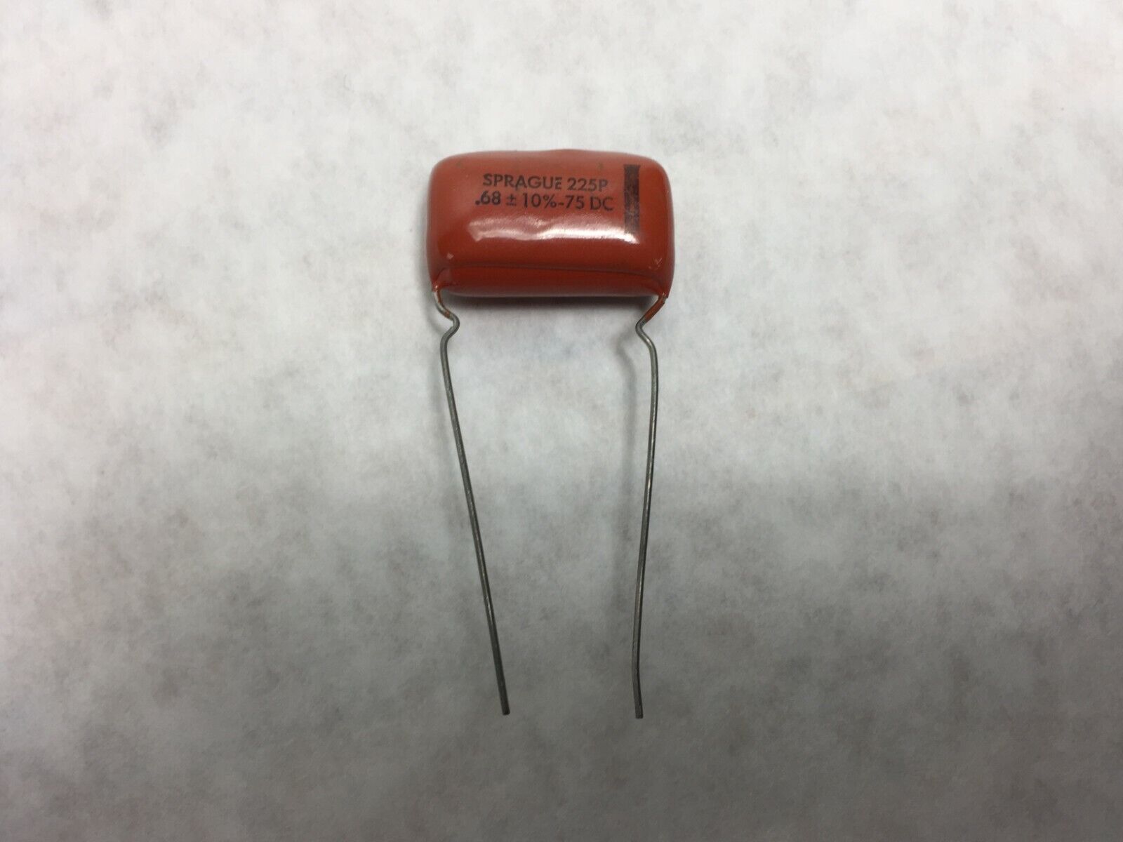 NOS  Sprague 225P .68  75 DC  Orange Drop Capacitors    Lot of 8
