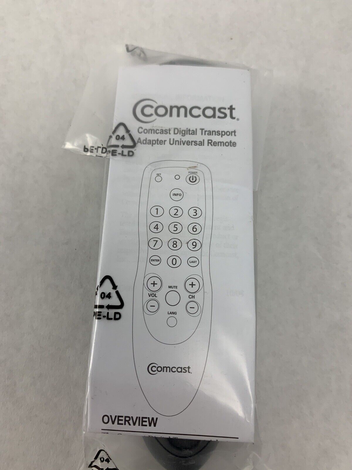 Original Comcast Xfinity RC2392101/02B Remote Control