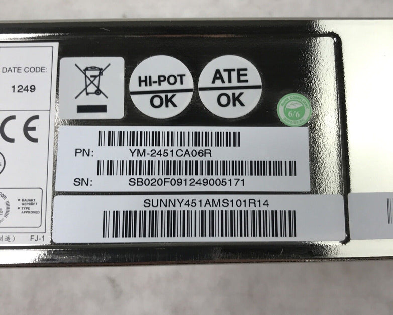 Lot of 2 3Y Power Technology YM-2451C Rev B 450W YM-2451CA07R
