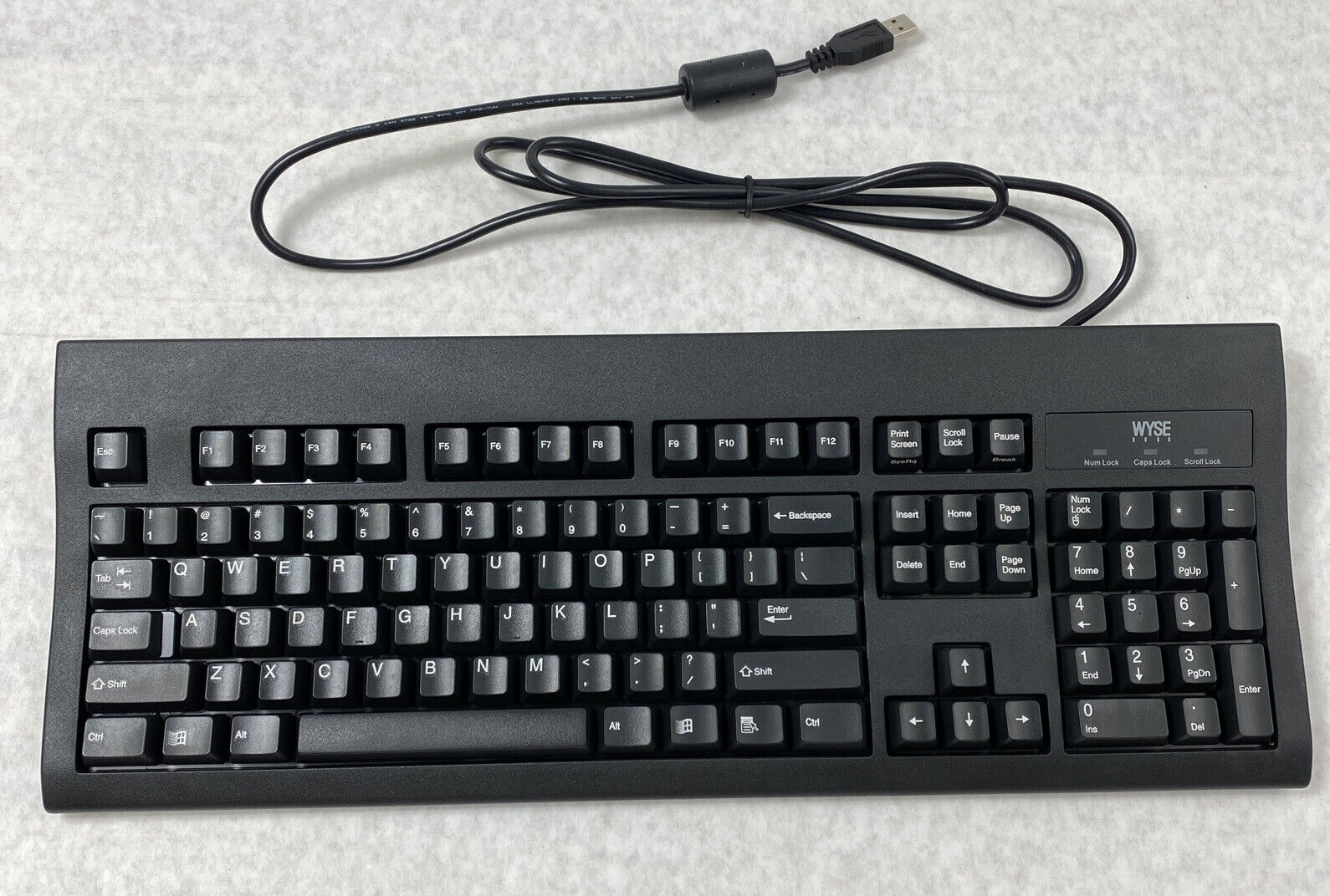Wyse 901716-06L USB Keyboard KU-8933 With PS/2 Port Black OEM New In Box
