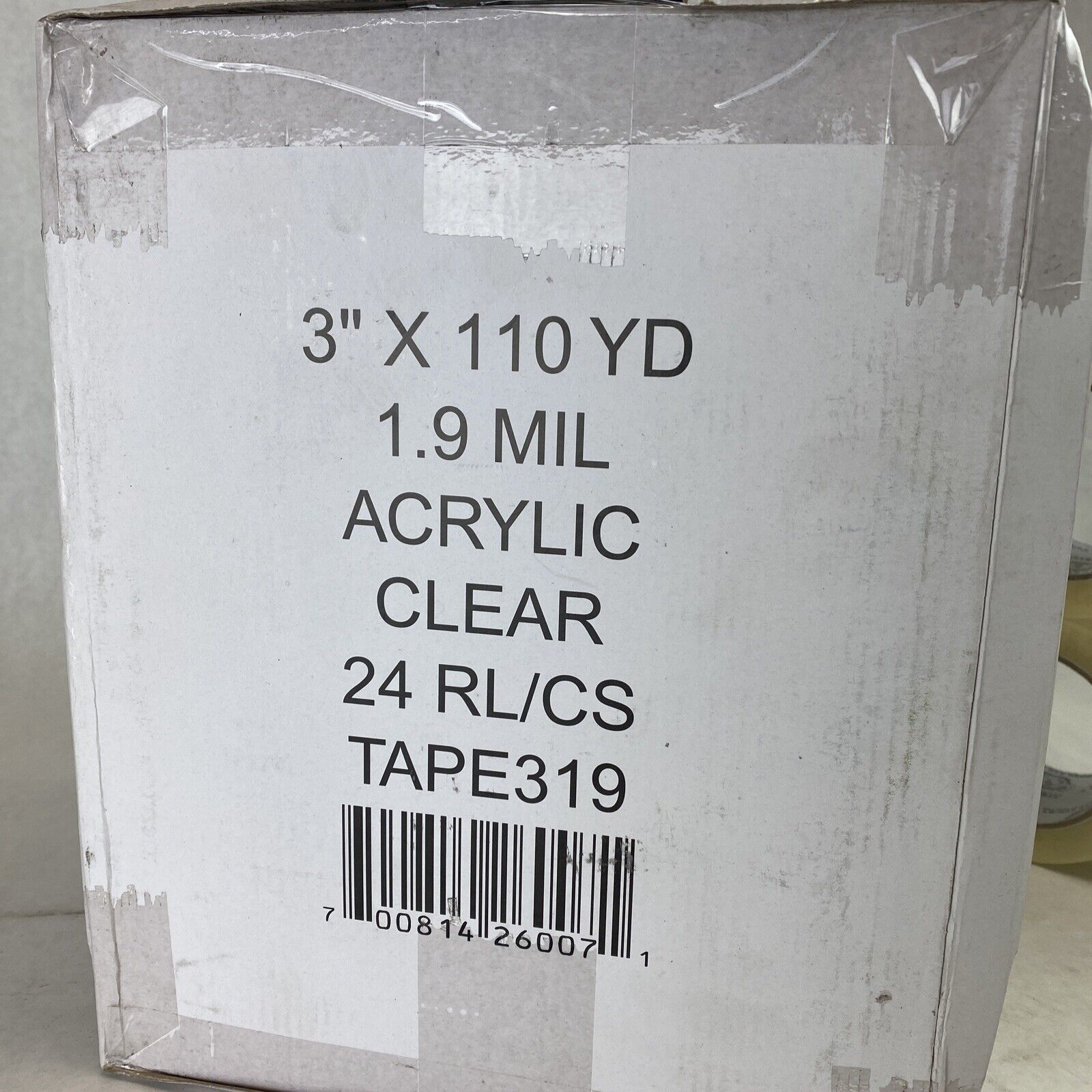 24 rolls Strong and Sticky 1.9 Mil Acrylic Clear tape 3" x 110 yd or 72mm x 100m