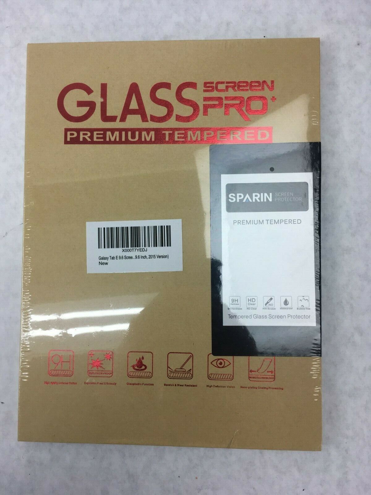 Premium Tempered 9H Glass Screen Protector For Samsung Galaxy Tab E 9.6 Lot of 7