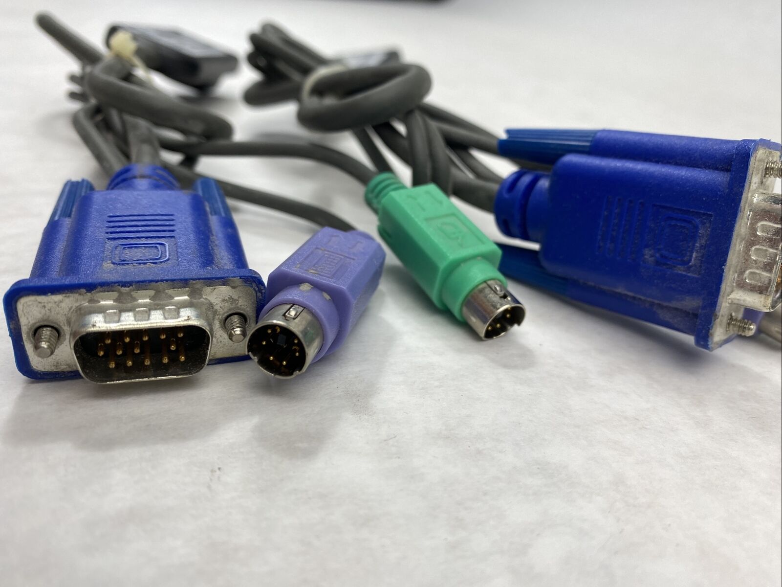 Lot ( 2 ) HP 520-290-509 KVM Interface Adapter Cable PLX1-3009 VGA PS/2
