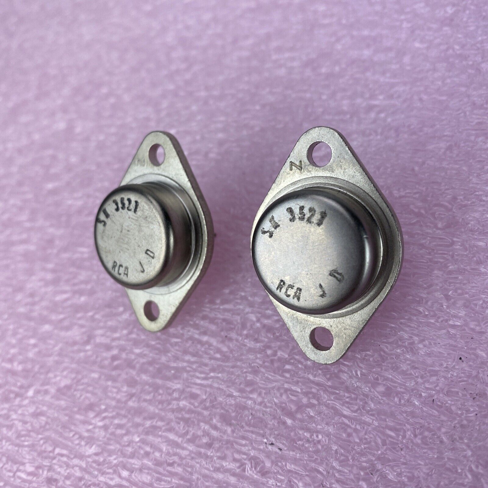 Lot of 2 RCA SK3527 JD 2 Pin Bipolar Power Transistor