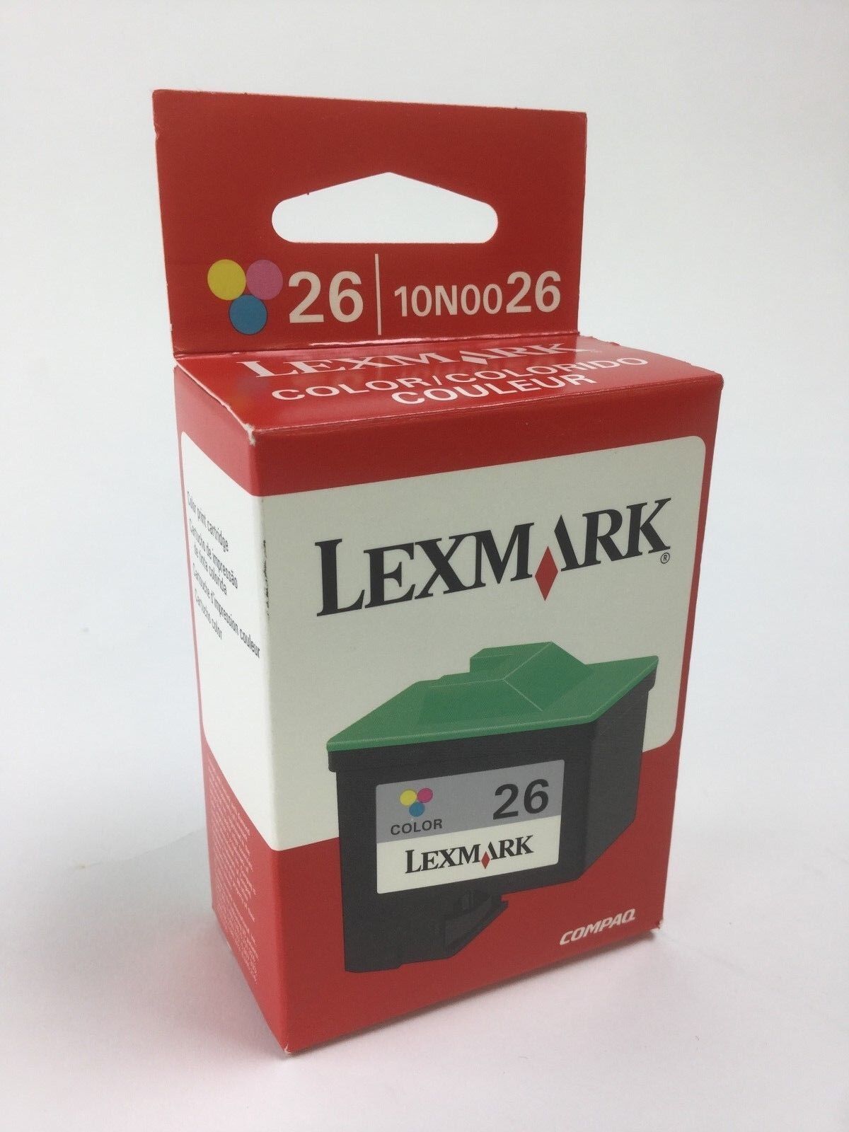 Lexmark 26 Tri-Color Ink Cartridge 10N0026 Genuine New Factory Sealed