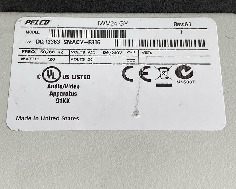 Pelco DF5-PG-E0 Outdoor Pendant Tinted Camera Dome w/ Wall Mount and Components