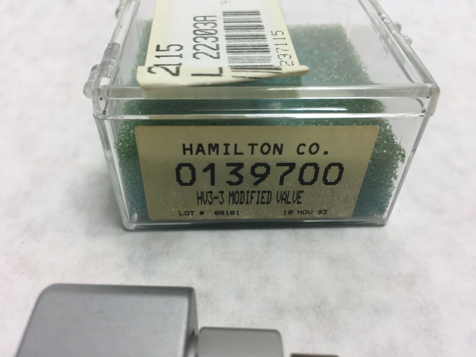 Hamilton HV3-3 Modified Valve  0139700  237115  NOS