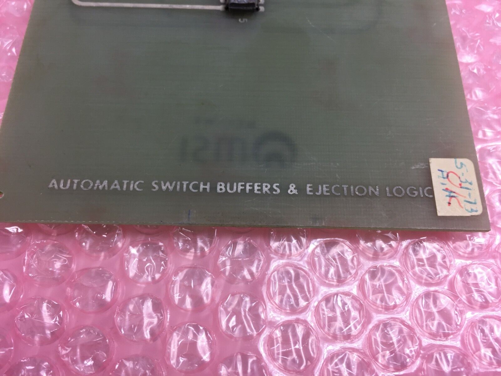 Vintage 1973 MSI  Automatic Switch Buffers & Ejection Logic 24867-1  NC1-W2 Card