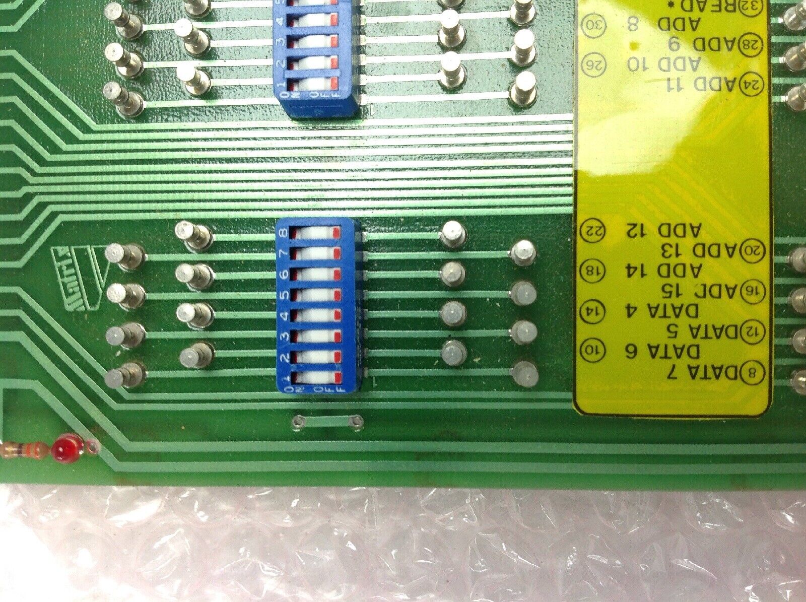 Ace P 2VO 311 Circuit Board 7911/SEC Rev B 06019 Connector Amp 530384-9 8049