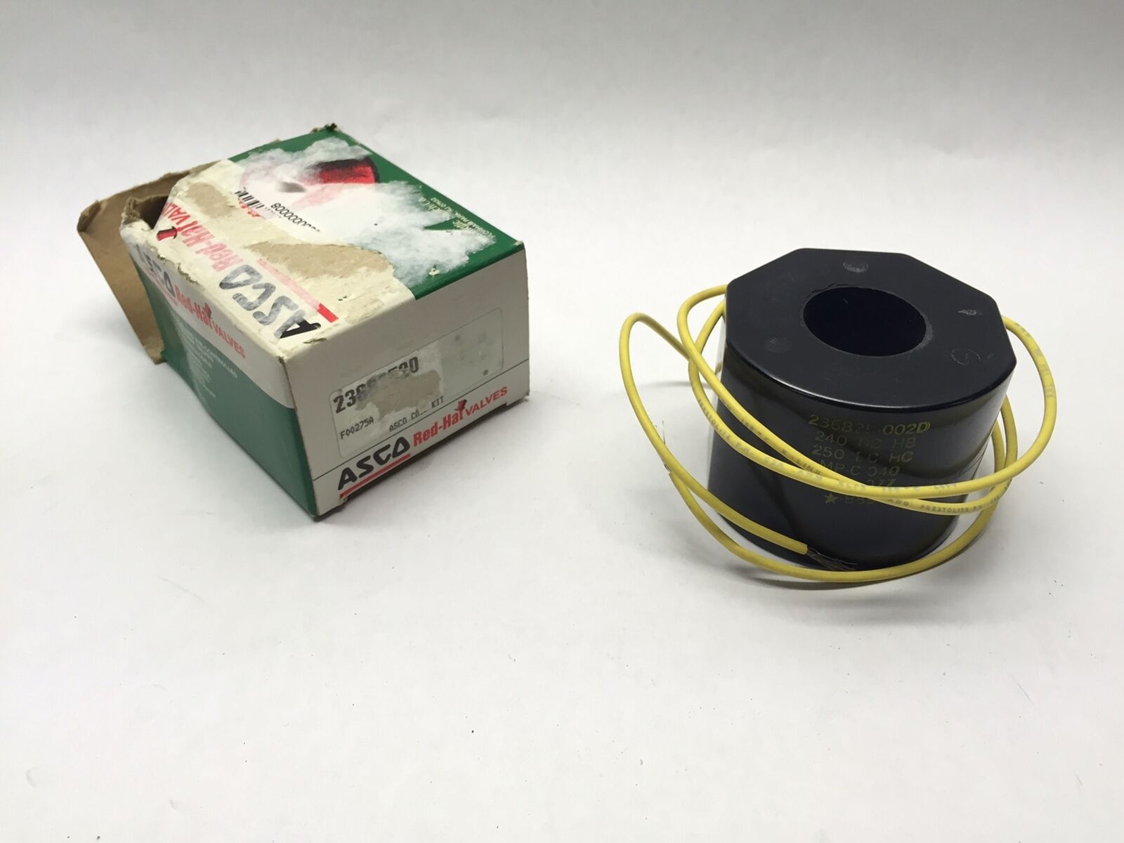 Asco 236825-002D Replacement Coil for Solenoid Valve 2368252D F00275A, NEW