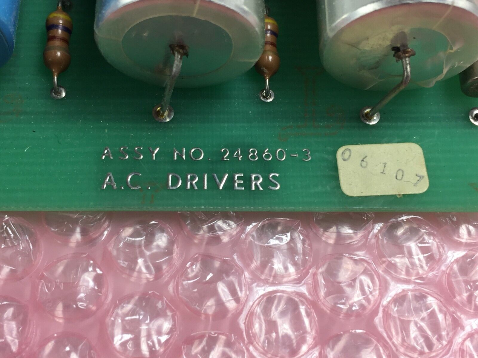 MSI 06107 A.C. Drivers Assy No 24860-3 Card