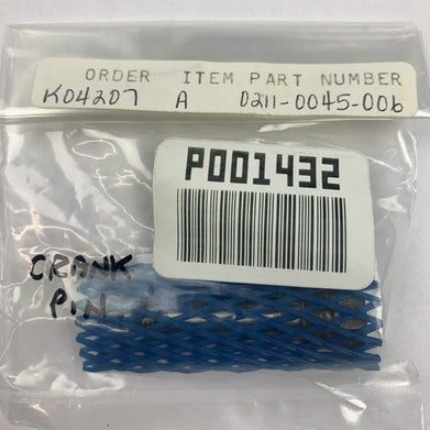 Milton Roy Prep Pump Parts - Crank Pin 0211-0045-006