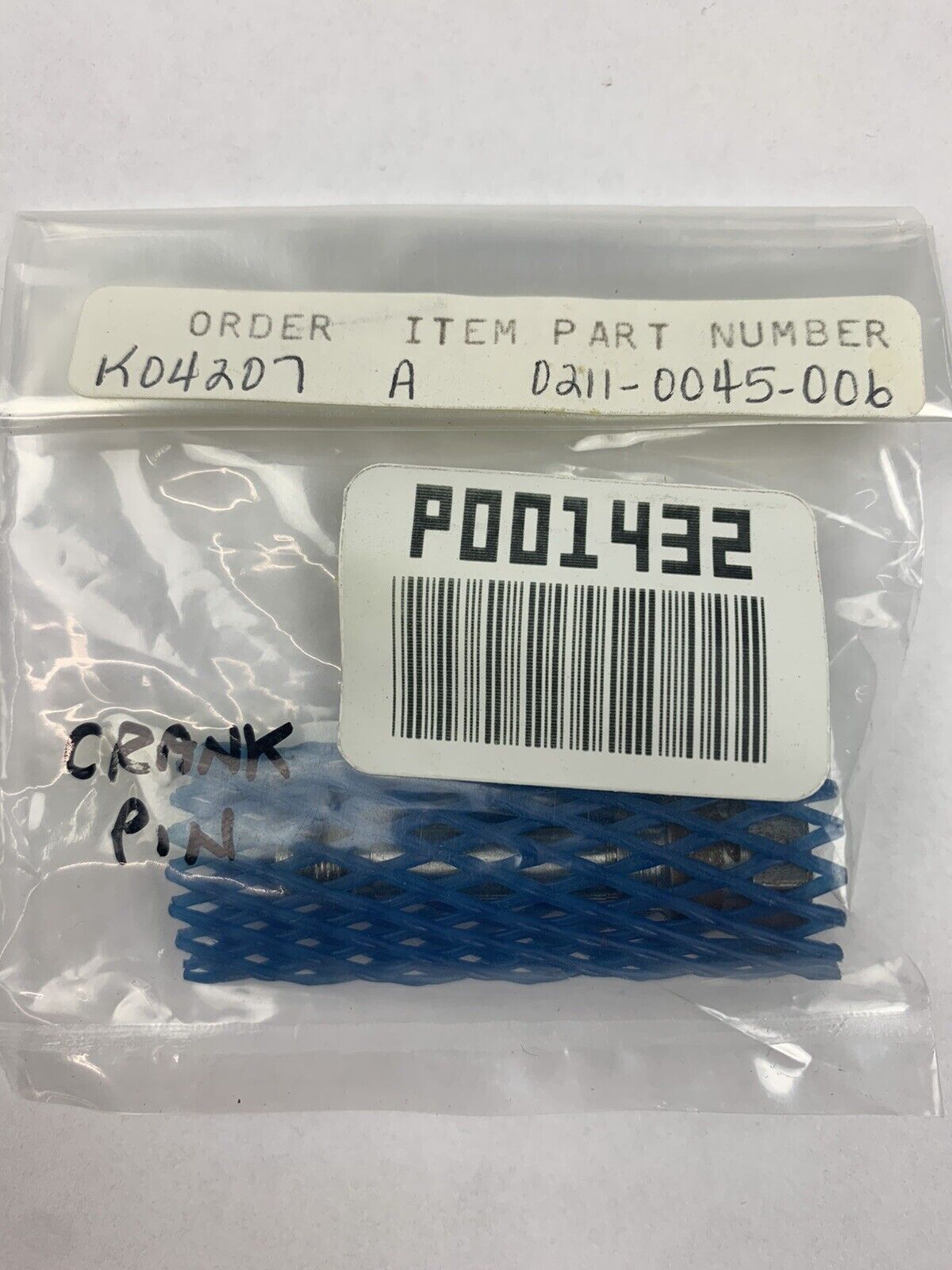 Milton Roy Prep Pump Parts - Crank Pin 0211-0045-006