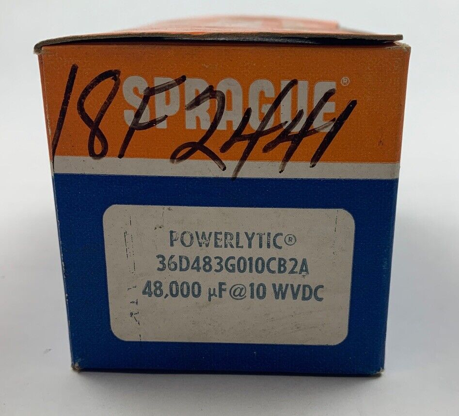 36D483G010CB2A 48,000 uF @ 10 WVDC Sprague Powerlytic