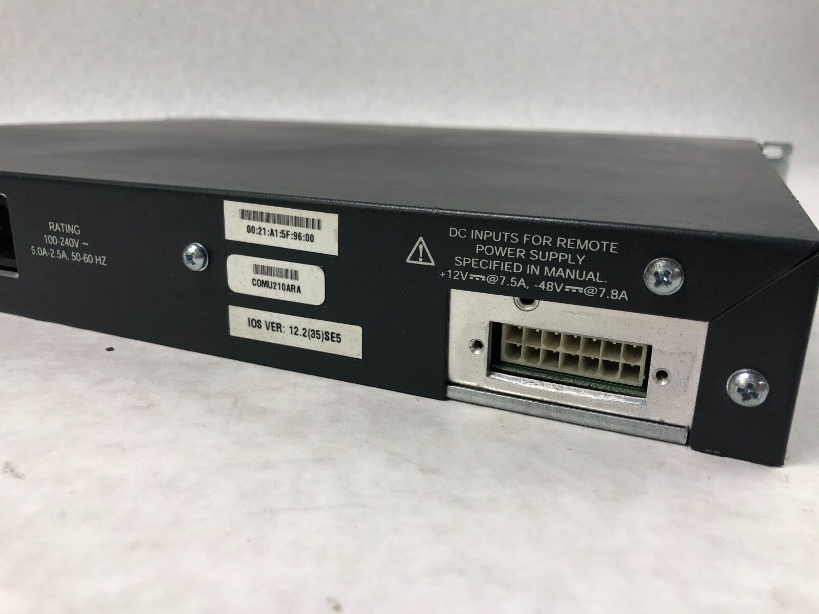 Cisco WS-C3560-48PS-S Catalyst 3560 Series PoE-48 Ethernet Switch