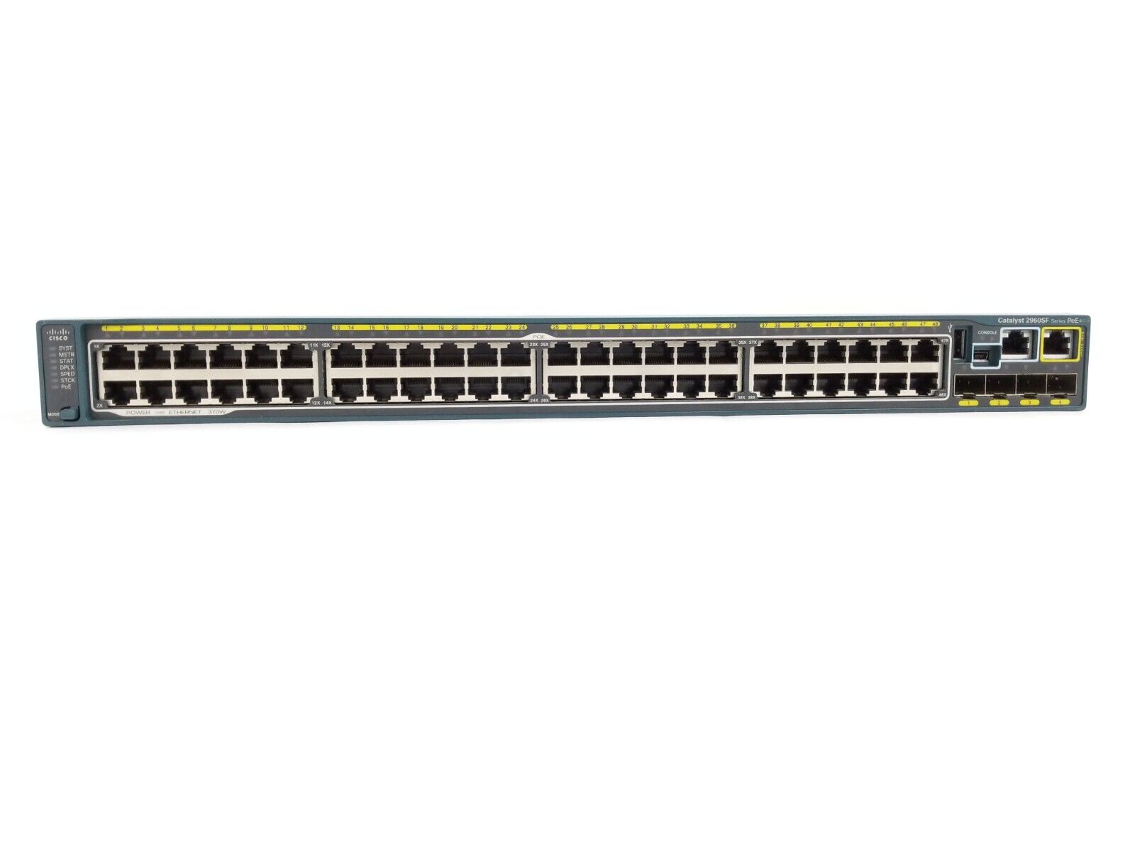 Cisco WS-C2960S-F48LPS-L Switch 48 Port Fast Ethernet PoE+ 4x Gigabit SFP
