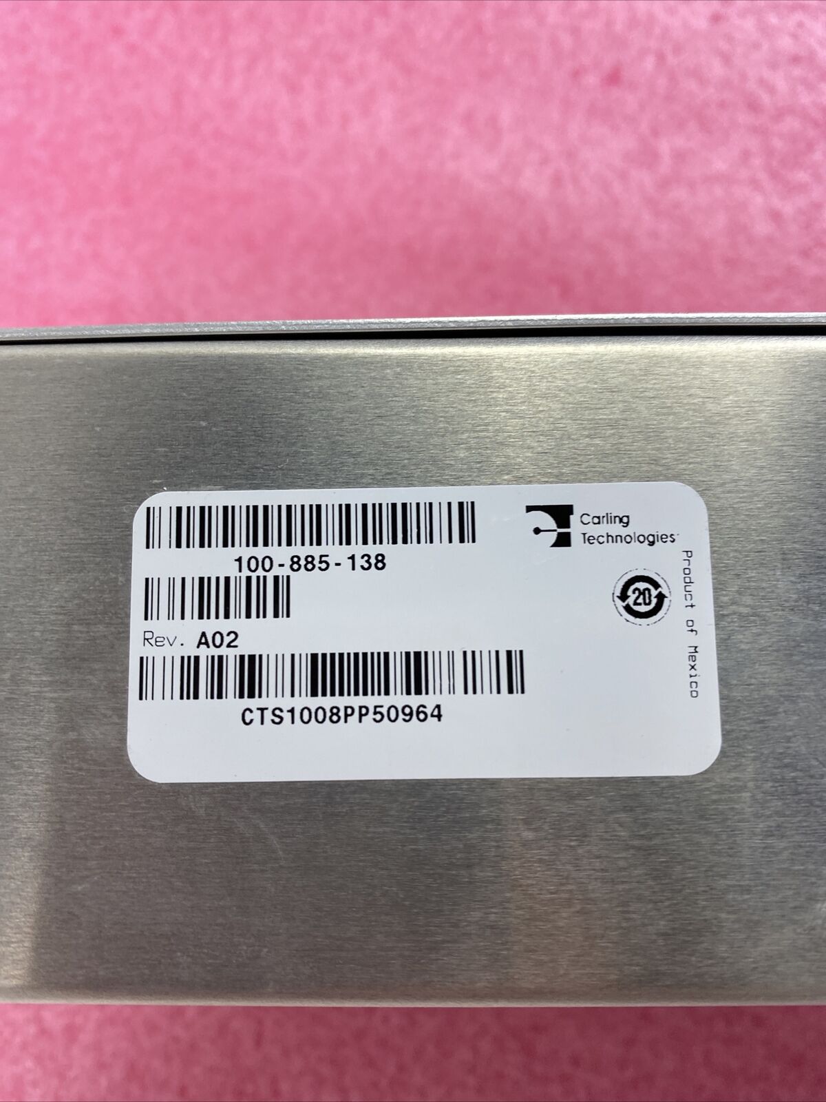 EMC 100-885-138 Single Phase distribution panel Carling E242543