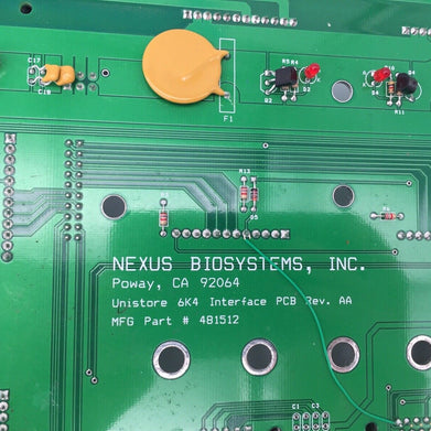 Nexus Biosystems 481512 PCB - Rev. AA - Replacement Part