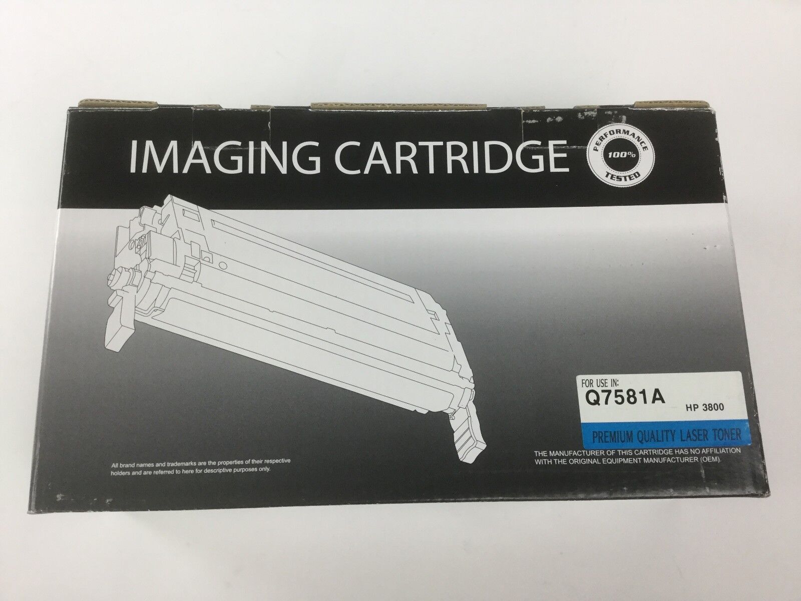 IMAGING CARTRIDGE, Cyan Toner Cartridge Compatible for HP 3800, Q7581A NEW