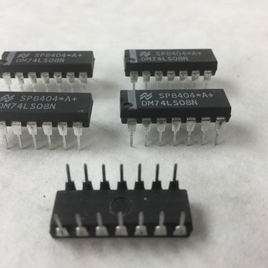 DM74LS08N (SP8404), 14 Pin Dip (Lot of 5) NEW