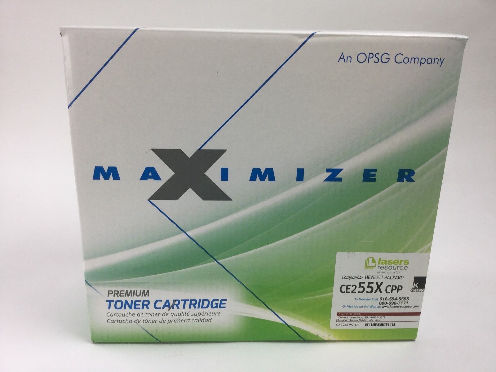 Compatible with HP CE255X CPP Premium Toner Cartridge, Black