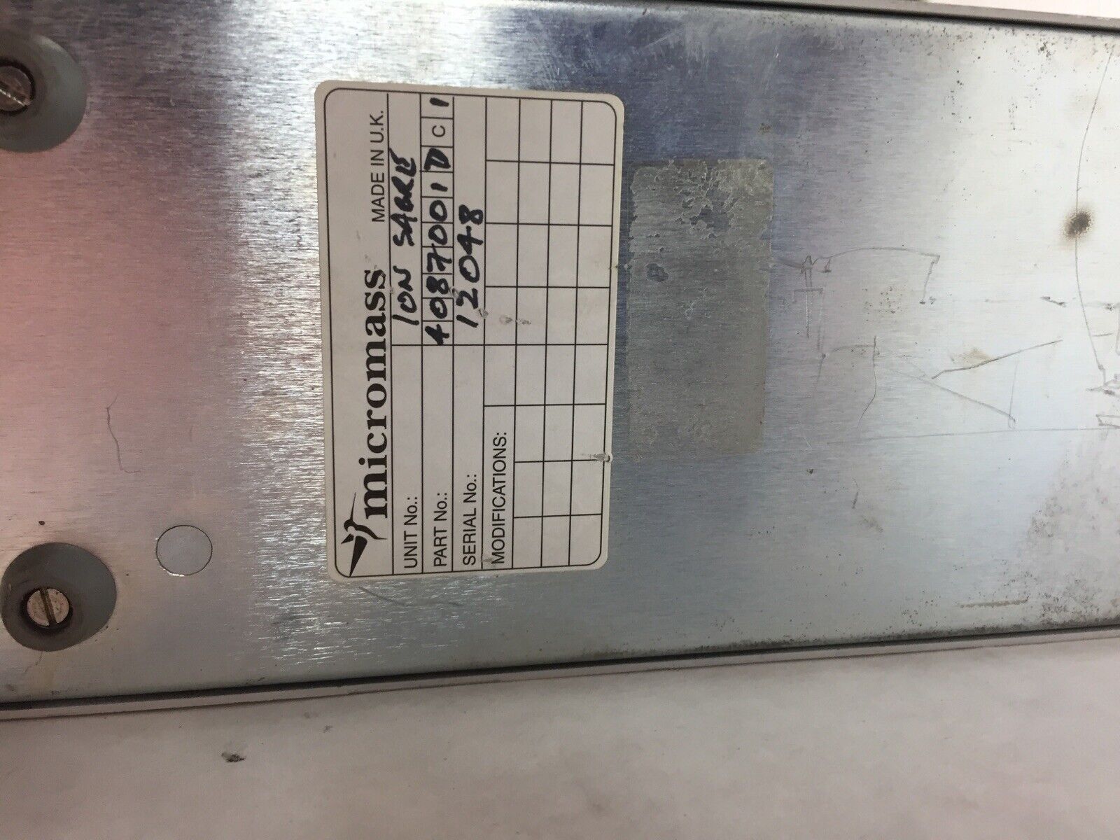 Waters Micromass ion sabre control unit 12048 Controller