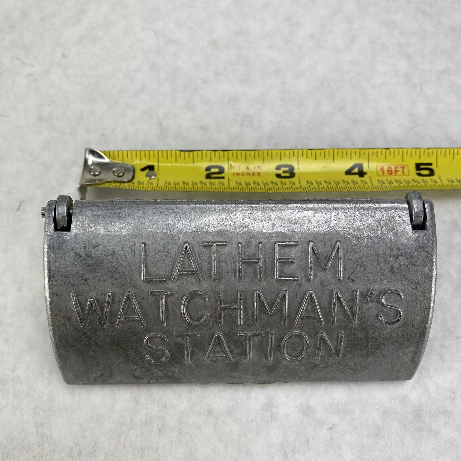 Vintage Lathem Watchman's Station Box #61 Key for Punch Clock