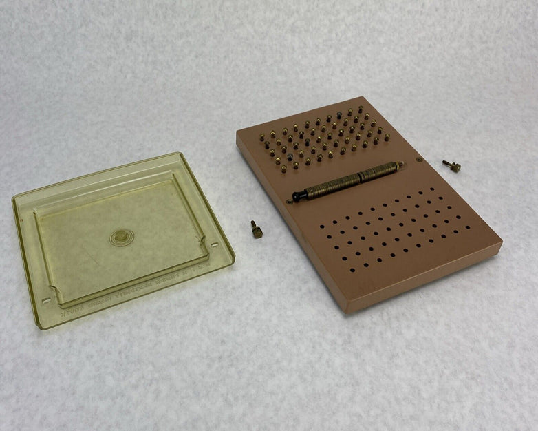 Vintage USES Finger Dexterity Board Beige Tint Cover
