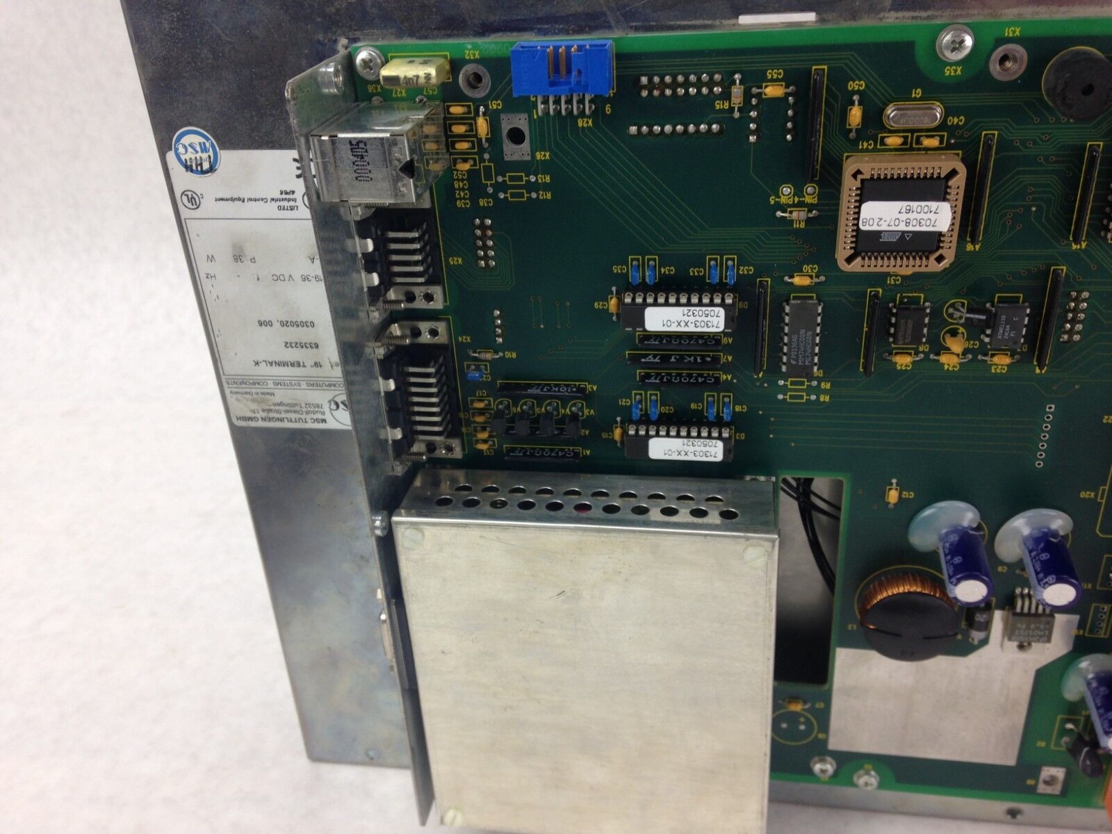 MSC Tuttlingen GMBH 19" Terminal-K 6335237 HMI Operator Interface, For Parts