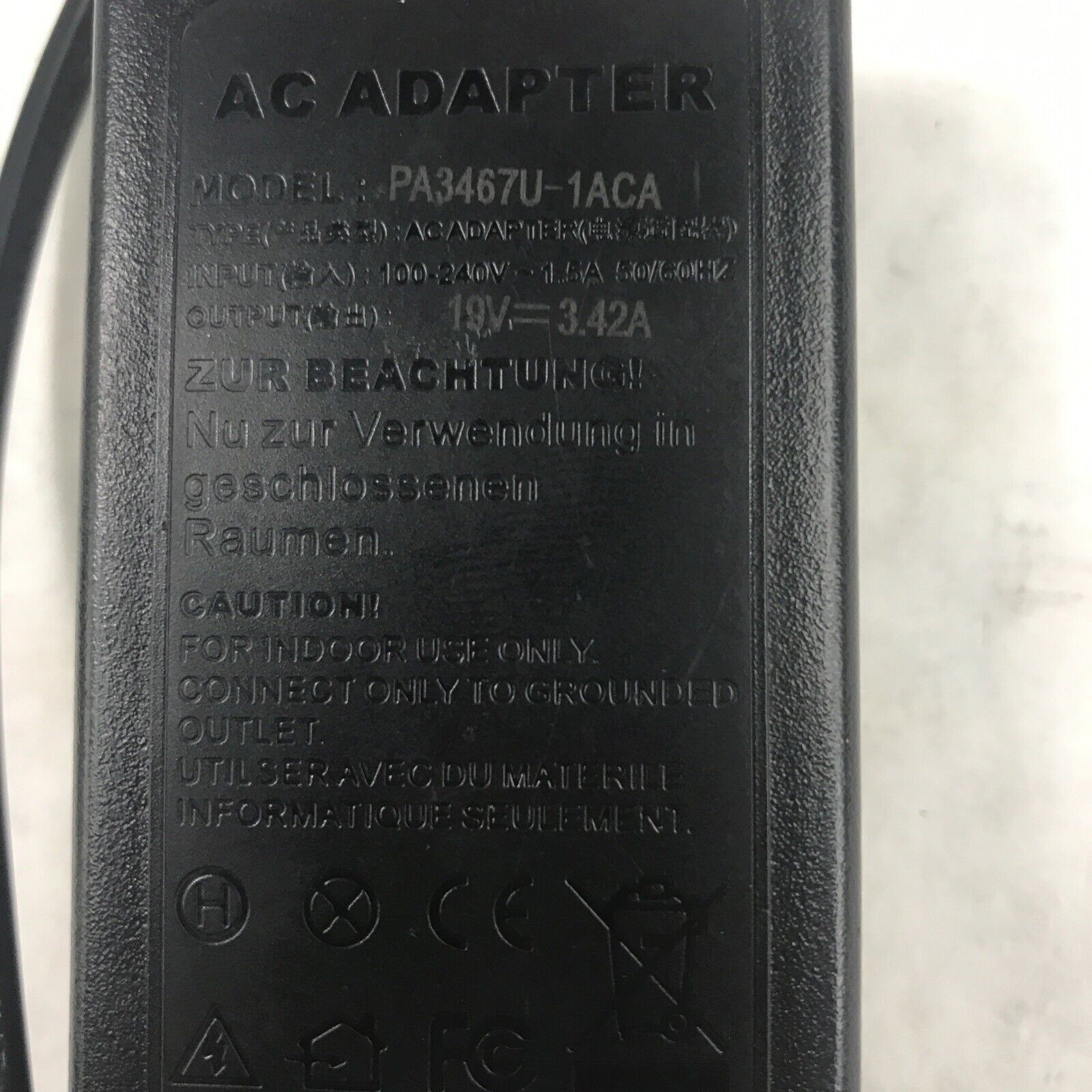 Genuine Toshiba Laptop AC Charger Power Adapter Model PA3153U-1ACA (Lot of 3)