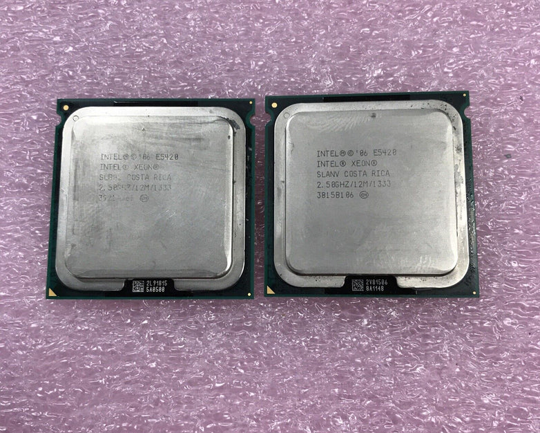 Lot of 2 Intel SLANV Xeon E5420 2.5 GHz LGA 771 Desktop CPU