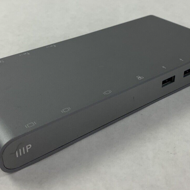 Monoprice USB-C Dual-Monitor Docking Station 100W  29434 w/ Power Supply